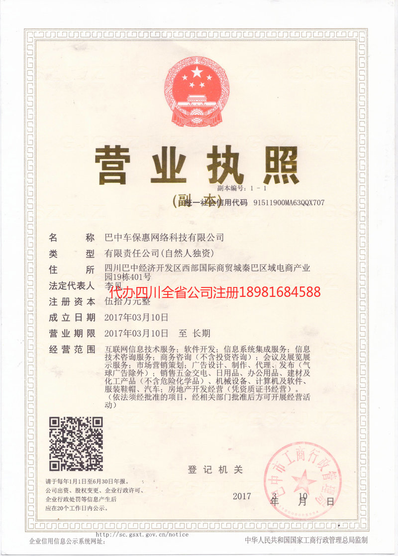 邻水邻水车保惠网络科技有限公司