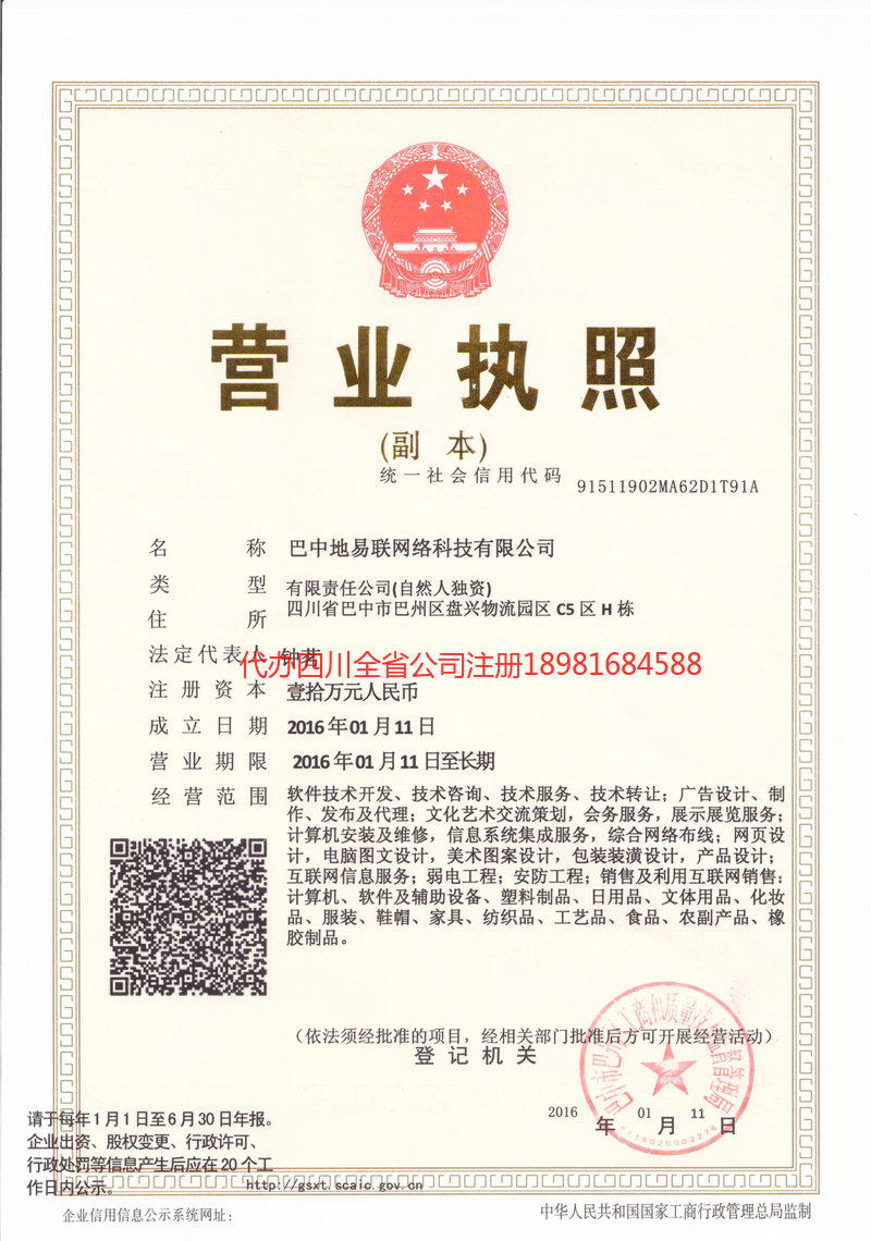 邻水邻水地易联网络科技有限公司